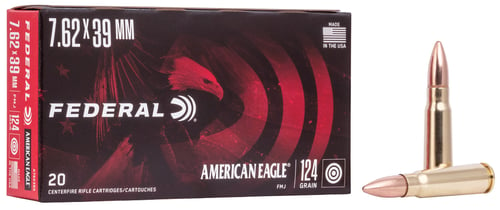 FED AM EAGLE 762X39 124GR FMJ 20/500