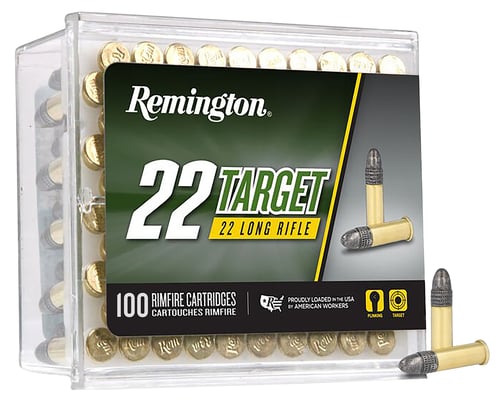 Remington Ammunition 21022 Target Rimfire 22 LR 40 gr Round Nose 50 Per Box/ 100 Cs