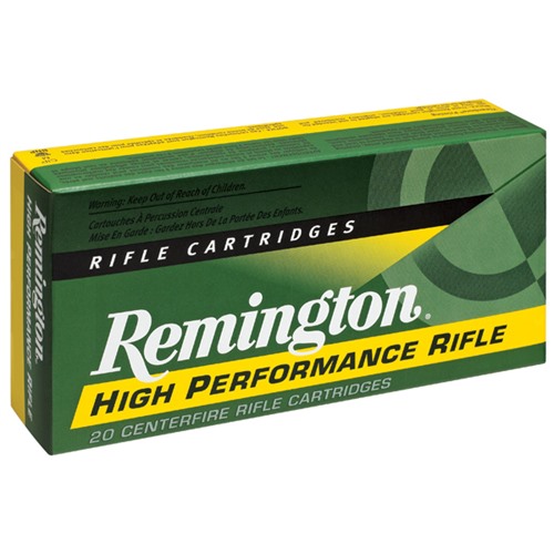 Remington Ammunition 21303 High Performance Rifle 222 Rem 50 gr Pointed Soft Point 20 Per Box/ 10 Case