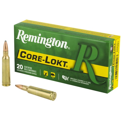 Remington Ammunition 29077 Core-Lokt  250 Savage 100 gr Core-Lokt Pointed Soft Point (PSPCL) 20 Bx/ 10 Cs