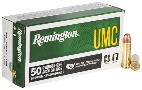 Remington Ammunition 23730 UMC  38 Special 130 gr Full Metal Jacket 50 Per Box/ 10 Case