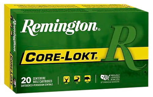 Remington R3006B Core-Lokt Rifle Ammo 30-06 SPR, PSP, 165 Grains