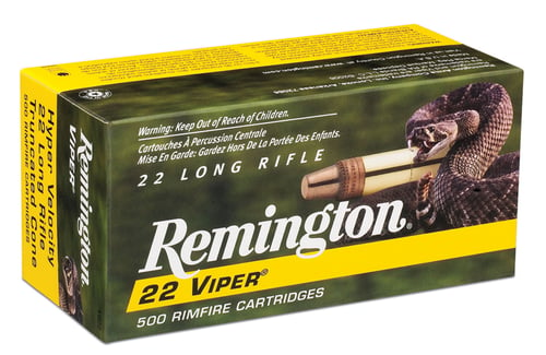 Remington Ammunition 21080 Viper Rimfire 22 LR 36 gr Truncated Cone Solid 50 Per Box/ 100 Cs