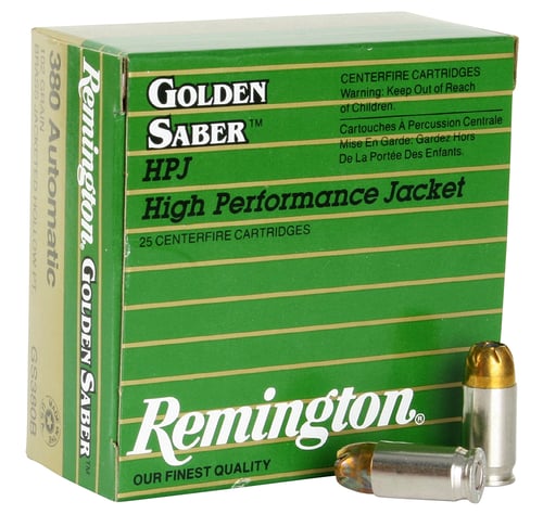 Remington Ammunition GS380B Premier 380 Automatic Colt Pistol (ACP) 102 GR High Performance Jacket 25 Bx/ 20 Cs