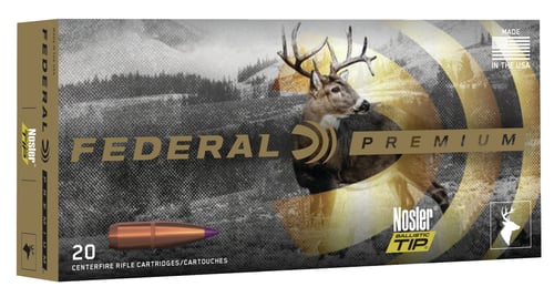 Federal P243F Premium Vital-Shok Rifle Ammo 243 WIN, NBT, 70 Grains