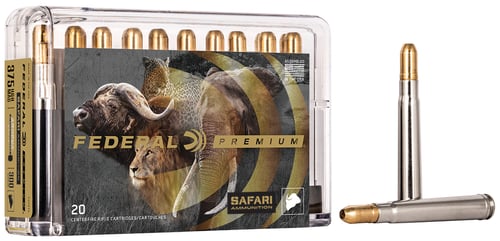 Federal P375T2 Premium Safari Cape-Shok 375 H&H Mag 300 gr Trophy Bonded Sledgehammer Solid 20 Per Box/ 10 Case