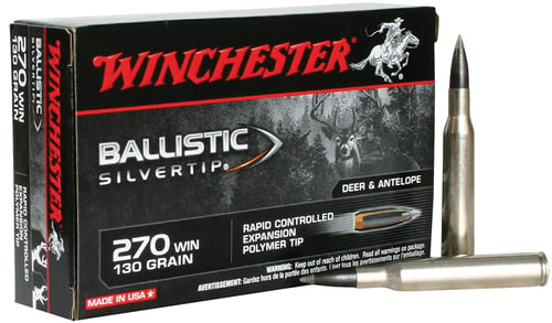 WINCHESTER SUPREME 270WIN 130G BALL SILVER TIP 20RD 10BX/CS