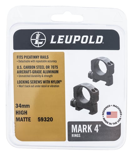 Leupold 59320 Mark 4 Scope Rings 34mm High Matte