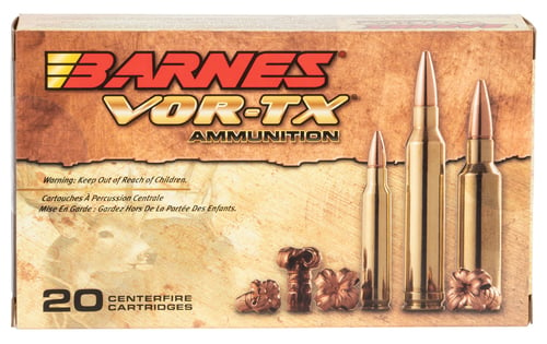 Barnes Bullets 21529 VOR-TX Rifle 7mm Rem Mag 160 gr TSX Boat Tail 20 Per Box/ 10 Case