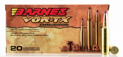 Barnes Bullets 21536 VOR-TX Rifle 300 WSM 165 gr Tipped TSX Boat Tail 20 Per Box/ 10 Case