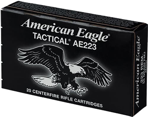 Federal AE223J American Eagle  223 Rem 55 gr Full Metal Jacket Boat-Tail (FMJBT) 20 Bx/ 25 Cs