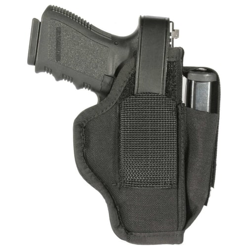 Blackhawk 40AM36BK Multi-Use  IWB/OWB Size 36 Black Cordura Belt Clip Fits Sm Frame 5/6 Rd Revolver w/Hammer/2-2.25