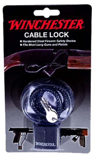 DAC 363035 Winchester Cable Lock Open With Key Steel Firearm Fit- Handgun/Rifle/Shotgun