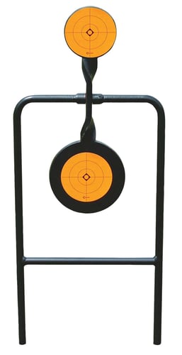 Caldwell 133565 Plink n Swing Double Spin Target Handgun Steel Black/Orange Impact Enhancement Motion 4.25