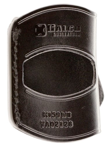 Galco YAQ212B Yaqui  OWB Black Leather Belt Slide Fits 1911 Fits 3-5