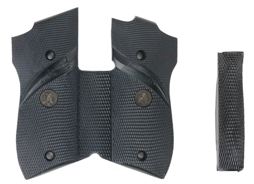 Pachmayr 03306 Signature Grip Wraparound Checkered Black Rubber with Backstrap & Finger Grooves for S&W 39, 439, 639