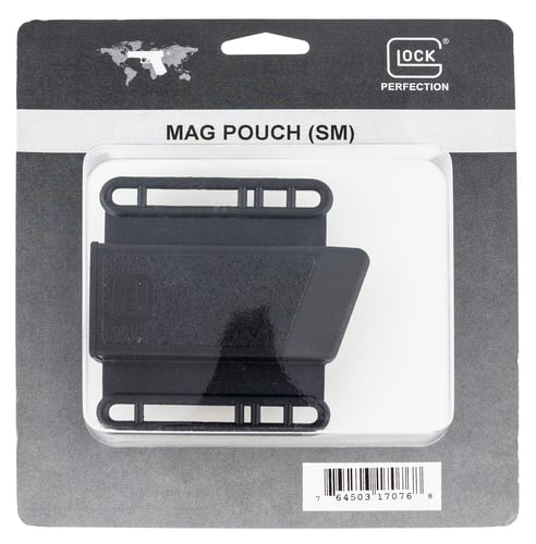 Glock MP03080 Mag Pouch  OWB Black Large Polymer Belt Loop Mount, Compatible w/Glock 20/21 Ambidextrous