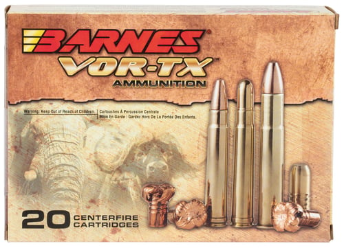 Barnes Bullets 22035 VOR-TX Safari 416 Rigby 400 gr Round Nose Banded Solid 20 Per Box/ 10 Case