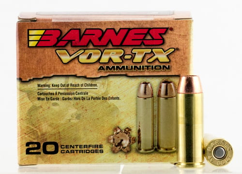 Barnes VOR-TX Handgun Ammunition .45 Colt 200 gr XPB 1025 fps 20/box