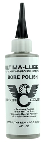 Wilson Combat 6044 Ultima-Lube II Bore Polish Against Carbon Build Up/Lead 4 oz Squeeze Bottle