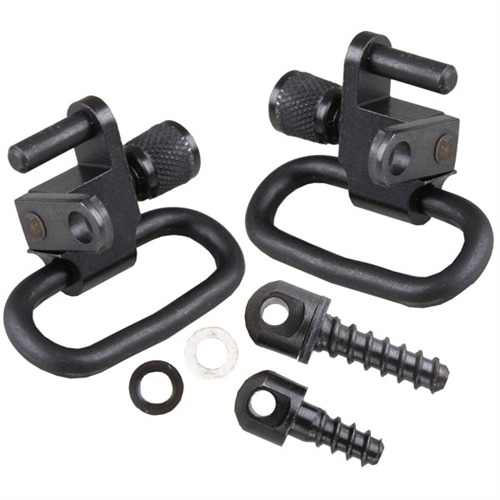 GROVTEC SWIVEL SET WITH TWO WOOD SCREW & SPACERS BLACK