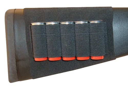 GROVTEC SHOTGUN SHELL HOLDER BUTTSTOCK SLEEVE OPEN STYLE BK