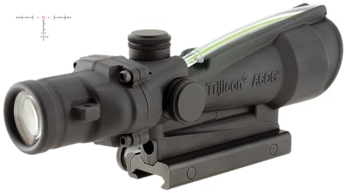 Trijicon 100156 ACOG  Black Hardcoat Anodized 3.5x35mm Illuminated Green Horseshoe .223/5.56 BDC Reticle