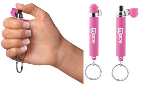 MACE PEPPER SPRAY KEYGUARD MINI W/KEYRING HOT PINK 4GRAM