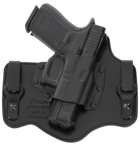 Galco KT224B KingTuk Deluxe IWB Black Kydex/Leather Compatible w/Ruger Security-9/Glock 17 Gen1-5/22 Gen2-5 UniClip Mount Right Hand