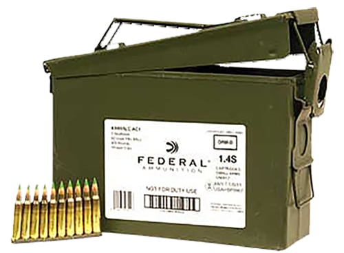Federal XM855LC1AC1 XM  5.56 NATO 62 gr Full Metal Jacket Boat Tail (FMJBT) 30 Bx/ 14 Cs (Sold by Can)