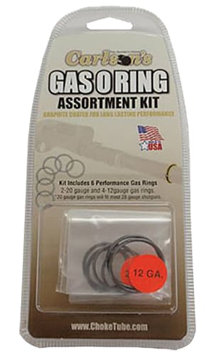Carlsons Choke Tubes 00066 Gas O-Ring Assortment Kit 12 Gauge 20 Gauge Rubber/Graphite Coated Shotgun