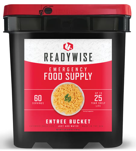 ReadyWise RW10160 Grab N Go Bucket Freeze Dried Entrees 60 Servings per Bucket