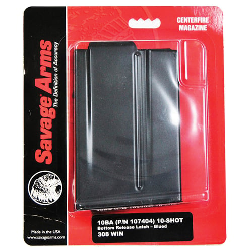 SAVAGE MAGAZINE 10BA .308 10RD MATTE BLUED<