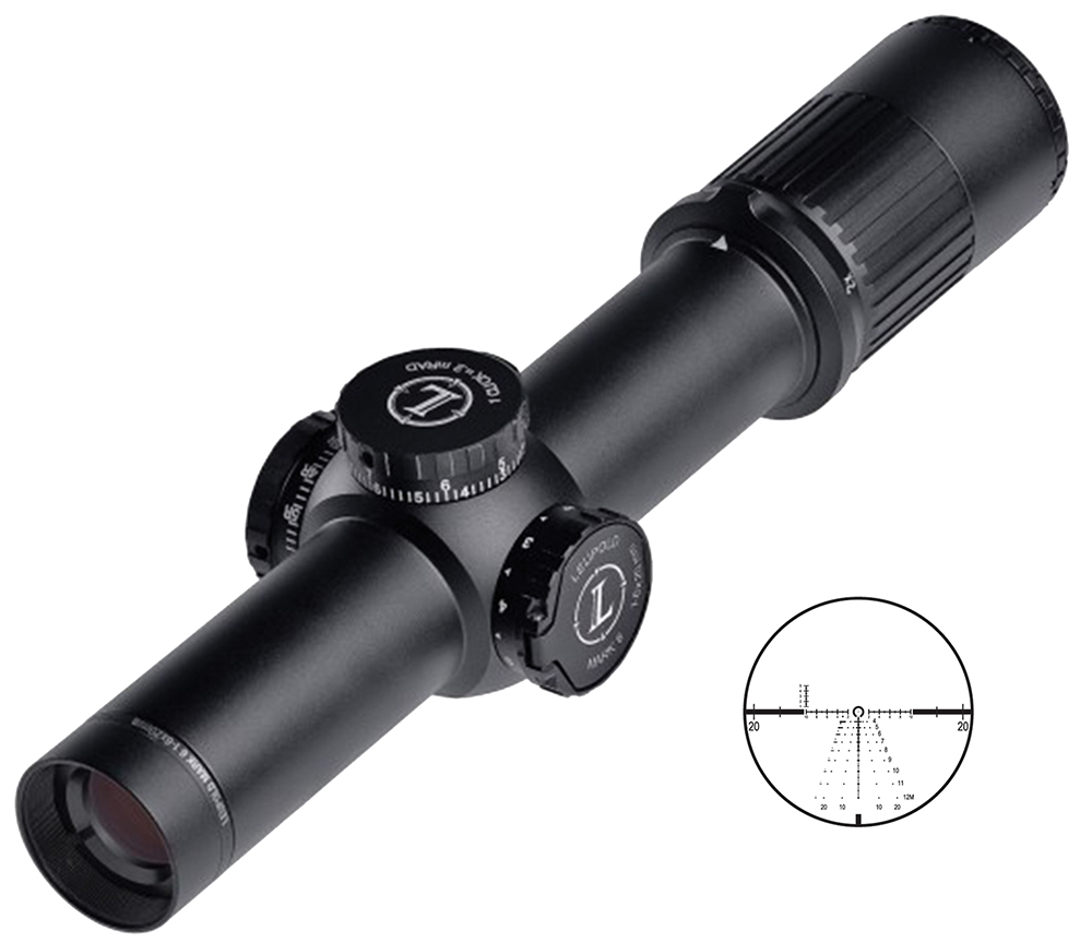 Leupold 115044 Mark 6 M6C1 1-6x 20mm Obj 105.8-19.3 ft @ 100 yds FOV 34mm Tube Black Matte Finish Illuminated CMR-W 5.56 (FFP)