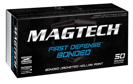 Magtech 9BONC First Defense 9mm Luger 147 GR Bonded Jacket Hollow Point 50 Bx/ 20 Cs