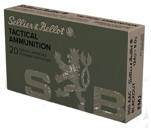 S&B 300 AAC 124GR FMJ 20RD 50BX/CS