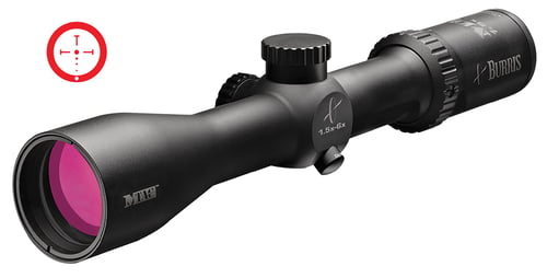 Burris 200429 MTAC 1.5-6x 42mm Obj 33-13 ft @ 100 yds FOV 30mm Tube Black Matte Illuminated Ballistic CQ