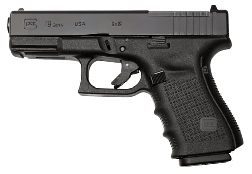 Glock PG1950203MOS G19 Gen 4 Compact MOS Double 9mm Luger 4.01