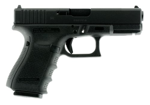 Glock PG1950201MOS G19 Gen 4 Compact MOS Double 9mm Luger 4.01