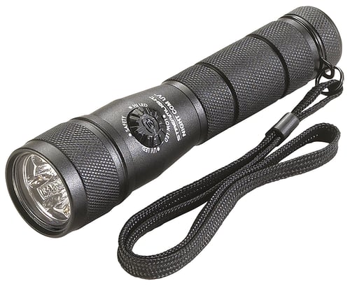 Streamlight 51046 Night Com UV Flashlight 50/115 Lumens CR123A (2) Aluminum Blk