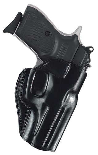 Galco SG226B Stinger  OWB Black Leather Compatible w/ Glock 32/Glock 19 Gen1-5/Glock 23 Gen2-5 Belt Loop Mount Right Hand