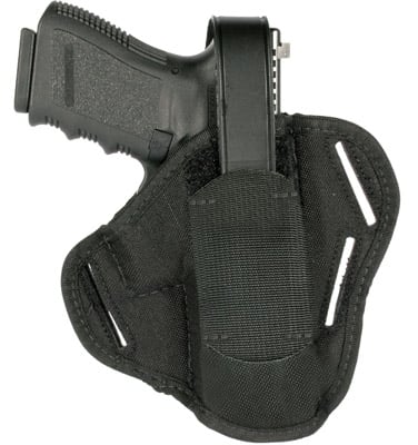 Blackhawk 40PC06BK Pancake  OWB Size 06 Black Cordura Nylon Belt Slide Fits Med/Large Semi Autos Fits 3.25-3.75