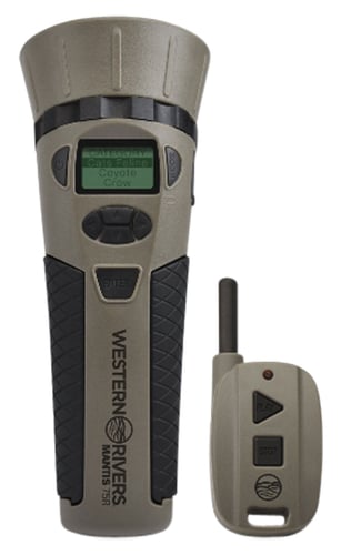 Western Rivers GC75 Mantis 75R Electronic Call Multiple Sounds Attracts Predators Features Remote Control Brown Polymer