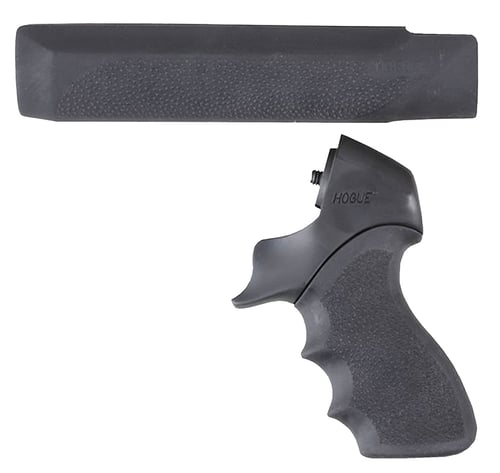 HOGUE PISTOL GRIP W/FOREND MOSSBERG 500 12GA. BLACK