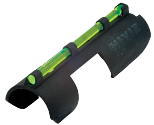 HiViz MPBTAC MPB-TAC Plain Barrel Snap-On Front Sight  Black | Green/Red Fiber Optic