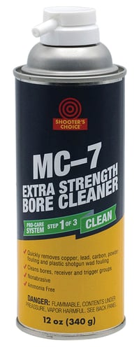 Shooters Choice MC7XT MC7XT Extra Strength Bore Cleaner Against Copper Build Up, Fouling 12 oz Foam