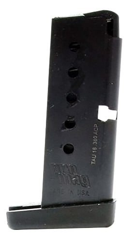 ProMag TAU18 Standard  Blued Steel Detachable 6rd for 380 ACP Taurus TCP