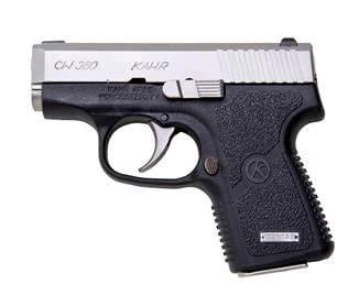 Kahr CW380 Pistol  <br>  .380 ACP 2.5 in.Two Tone Black and Stainless 6 rd.