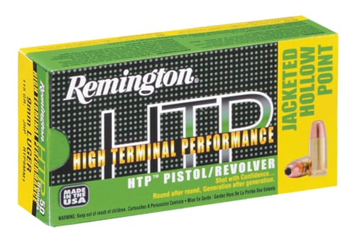 Rem Ammo RTP357M10 HTP 357Mag 180GR Semi Jacketed Hollow Point 50Bx/10Cs