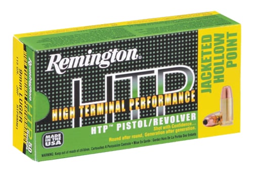 Remington RTP45AP2 HTP Pistol Ammo 45 ACP, JHP, 185 Gr, 1000 fps, 50